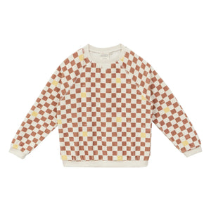 Arsène et Les Pipelettes - Sudadera Damier Terry | Marrón