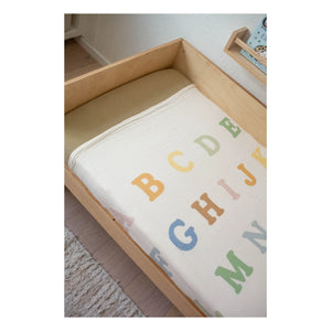 Soft Spot - Decke Alphabet aus Bio-Baumwolle