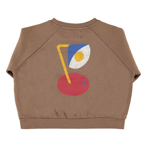 Piupiuchick - Sweat Captain Organik pamuk | Kahverengi