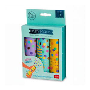 Legami - Seti Three Mini Confetti Poppers - Parti Poppers