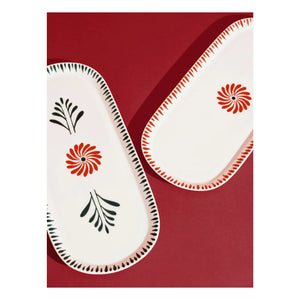 Serax - Baazar ovale Servierplatte, Waww La Table - 2er Set | Grün