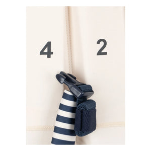 Konges Sløjd - Navy Striped Swim Vest | White