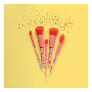 Oh Flossy - Sprinkle makyaj fırçaları - 5'li Set | Pembe