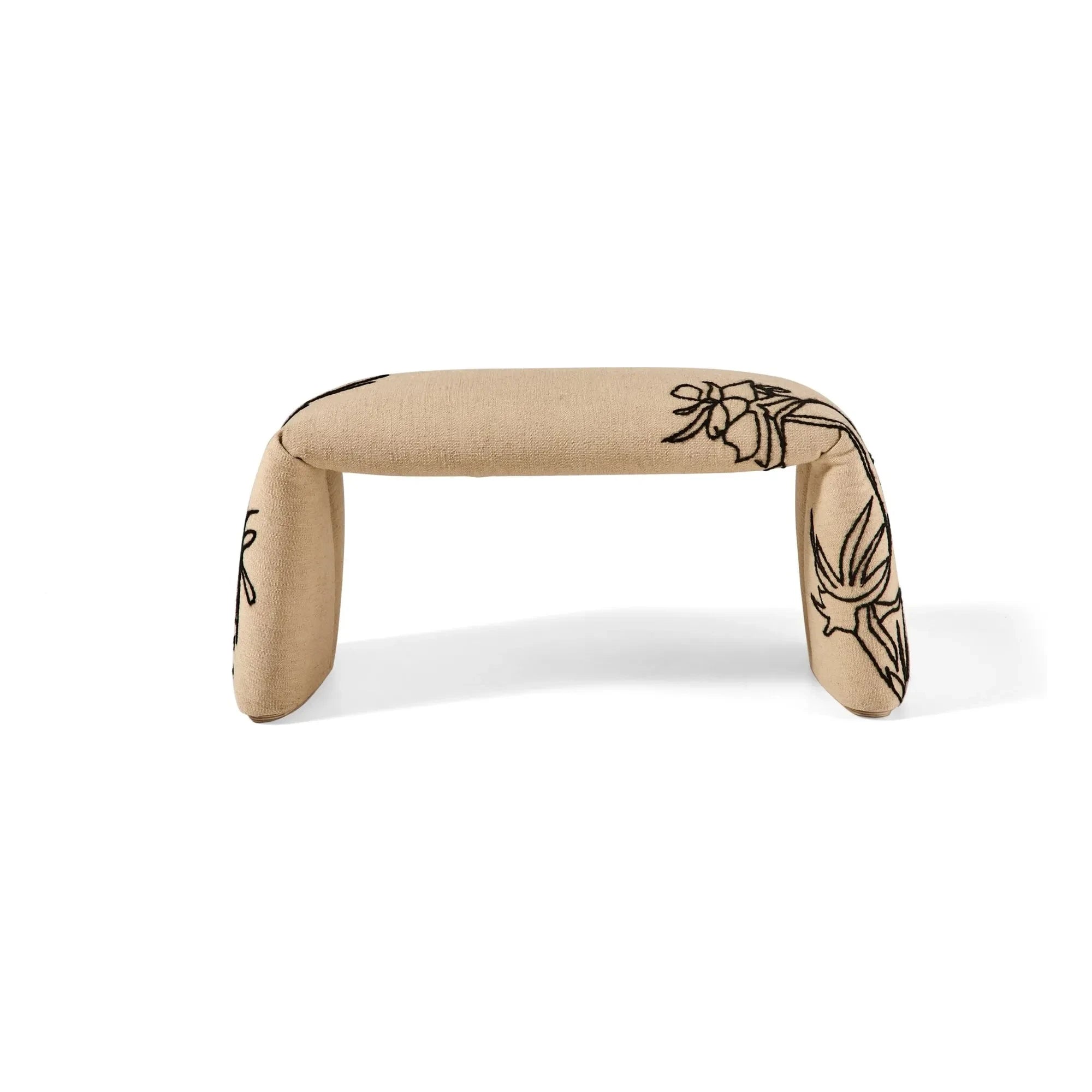 Nanimarquina - Puf Folded Flowers, Estudi Manel Molina | Beige