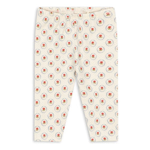 Konges Sløjd - Geometrische Leggings Bio-Baumwolle | Ecru