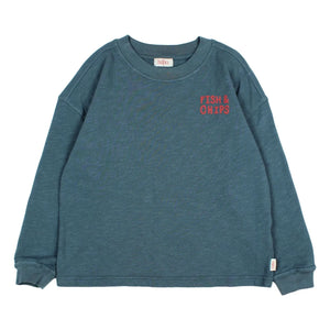 Búho - Chips Organic Cotton T-shirt | Sky Blue