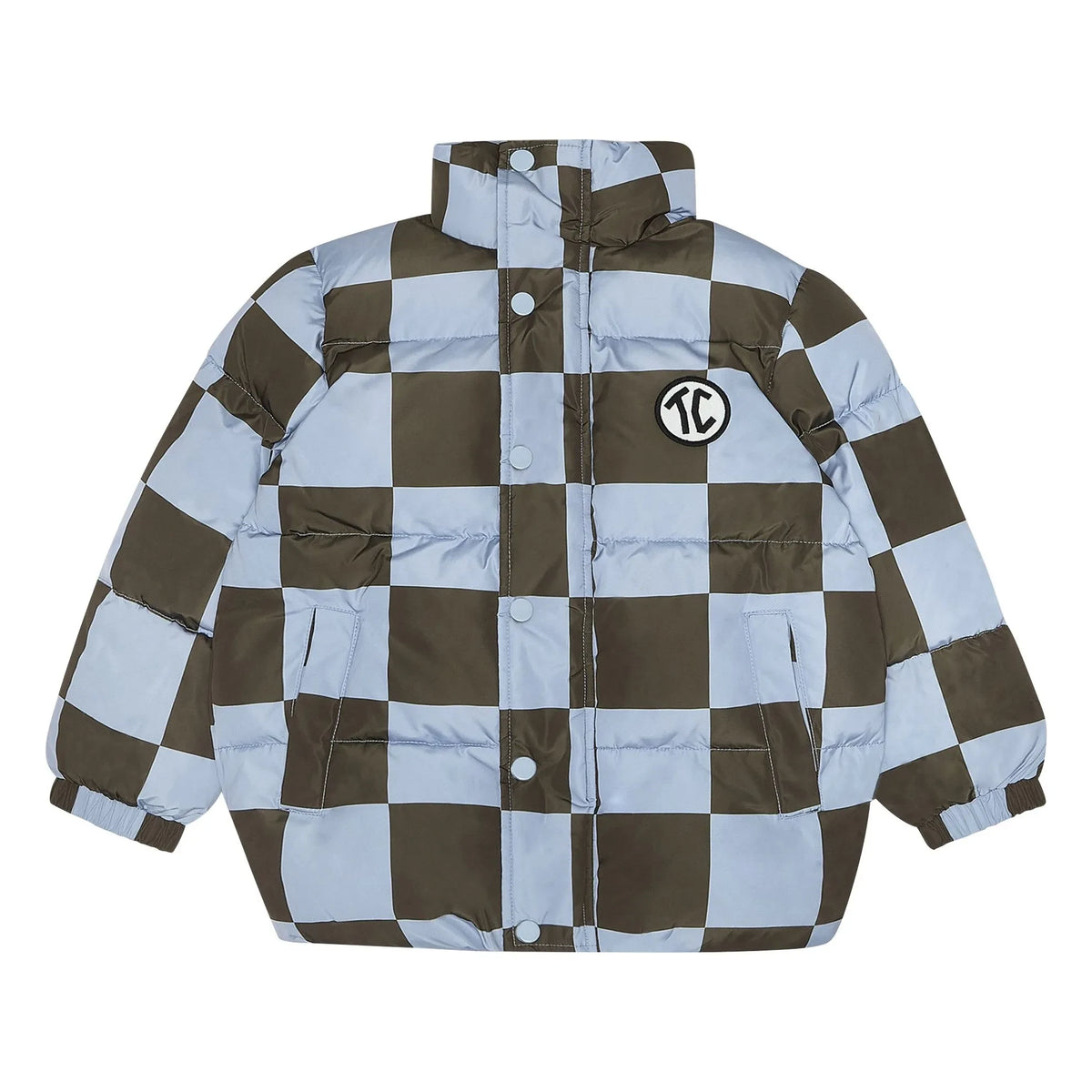 The Campamento - Damier şişme mont | Açık mavi