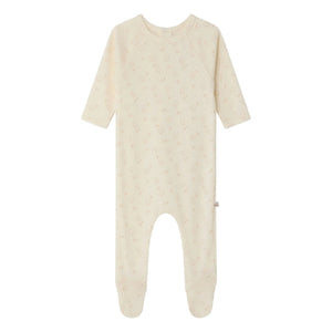 Bonpoint - Pijama Tif Poussins Organik Pamuk | Krem