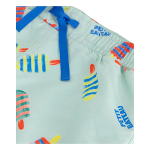 Petit Bateau - Glaces Badeshorts aus recyceltem Fasermaterial | Türkis