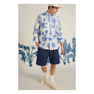 Universal Works - Chemise Camp Jungle Toile Hemd | Weiß