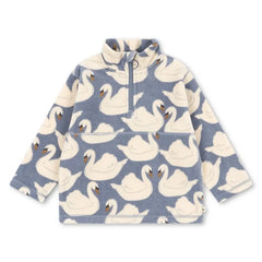 Konges Sløjd - Sweat Fleece Tavi Swans aus recycelten Fasern | Lavendel
