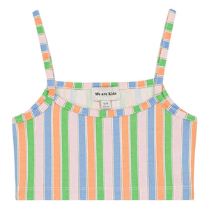 We Are Kids - Vic Çizgili Organik Pamuklu Crop Top | Soluk Pembe
