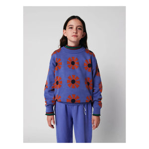 Bobo Choses - Kaleidoscope Organik Pamuk Kazak | Mor