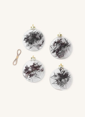 Ferm Living - Flora Cam Noel Süsleri - 4'lü Set | Erik
