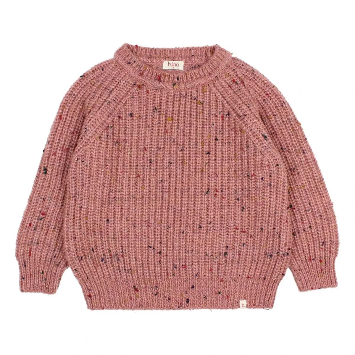 Búho - Jersey chiné con botones | Rosa