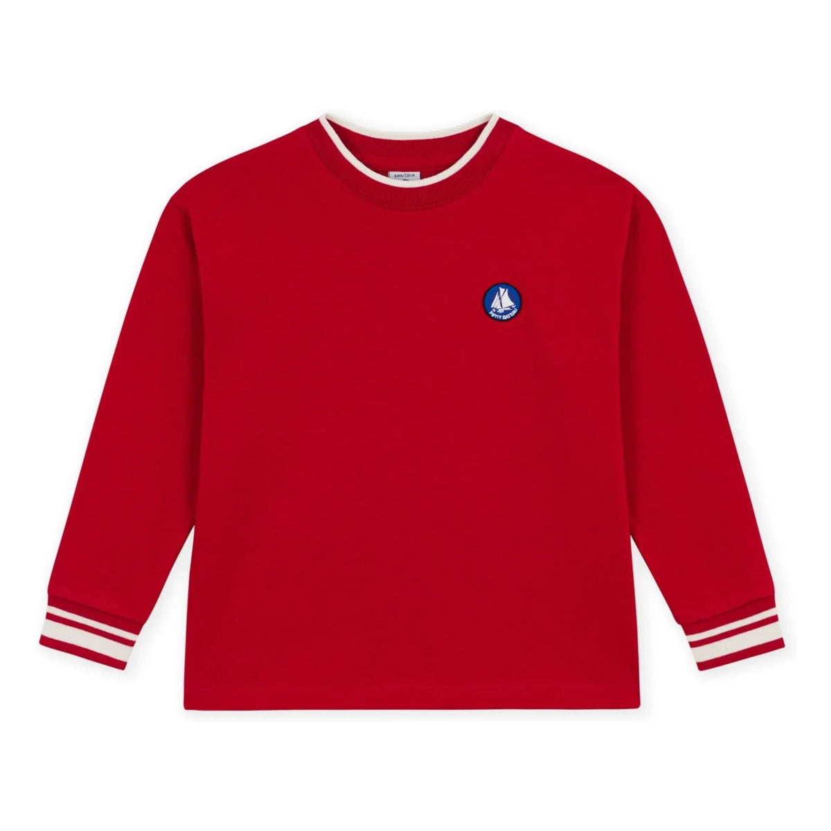 Petit Bateau - Tişört Sweat Organik Pamuk | Kırmızı