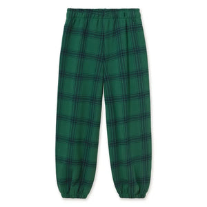 Tinycottons - Organik Pamuklu Kareli Jogger Pantolon | Yeşil