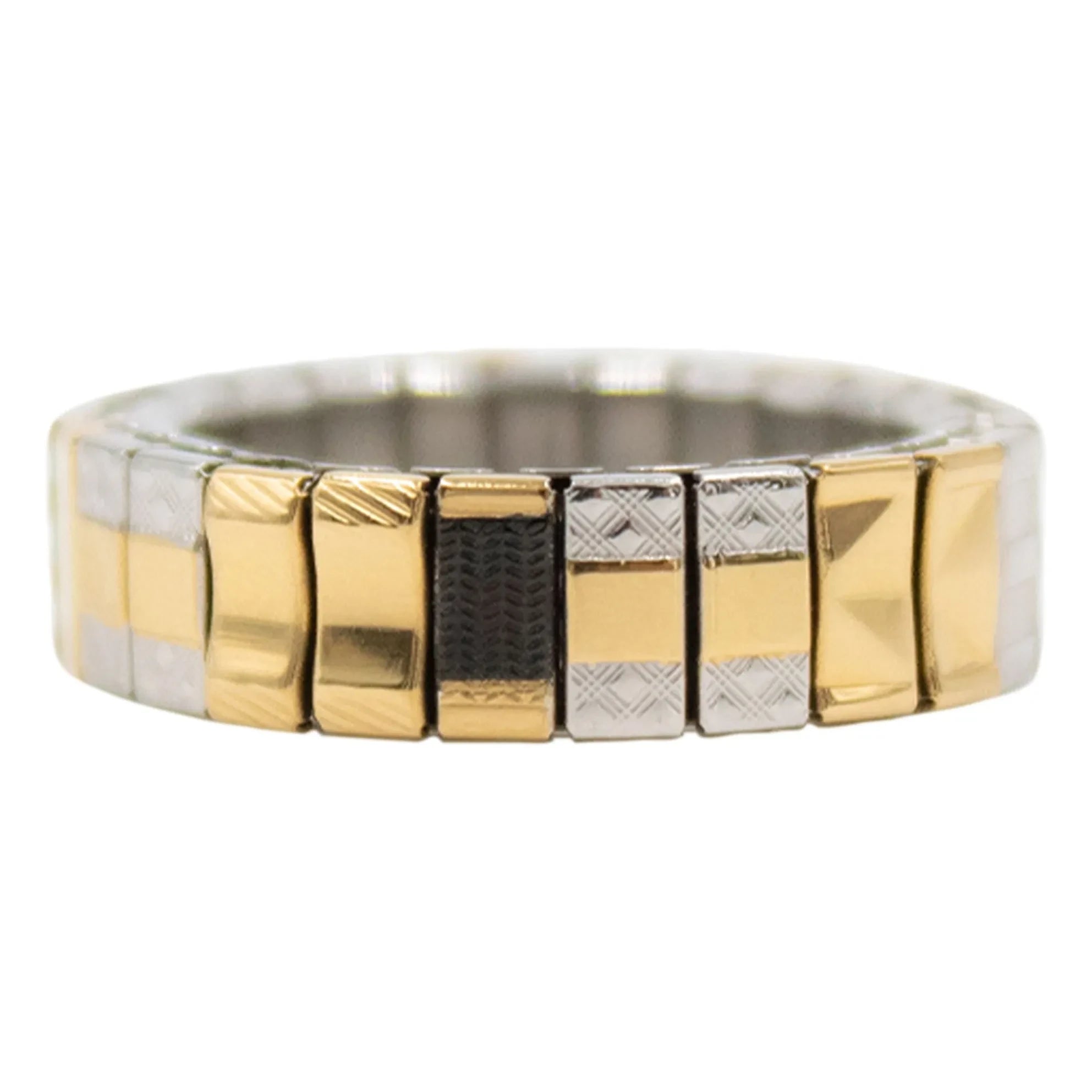 Sigal - Ring SIG 6 | Siyah/Altın/Gümüş