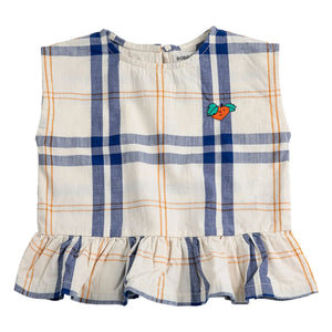 Bobo Choses - Organik pamuklu bebek tartan üst | Ekru