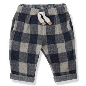 1+ in the family - Pantalones Polares de Cuadros Firenze | Azul Oscuro