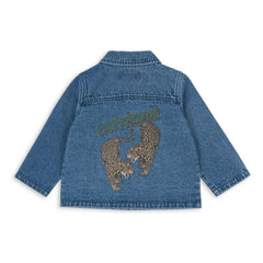 Konges Sløjd - Denim Magot Cheetah Organik Pamuk Ceket | Mavi