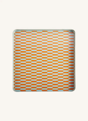 Present Time - Salerno Metal Tray | Turquoise