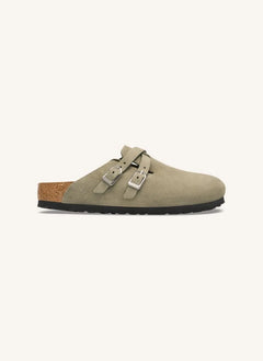 BIRKENSTOCK - Blair Süet Terlikler | Gri kahverengi