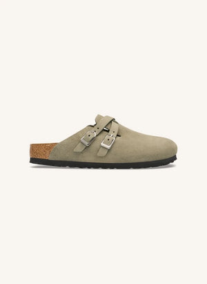 BIRKENSTOCK - Blair Süet Terlikler | Gri kahverengi