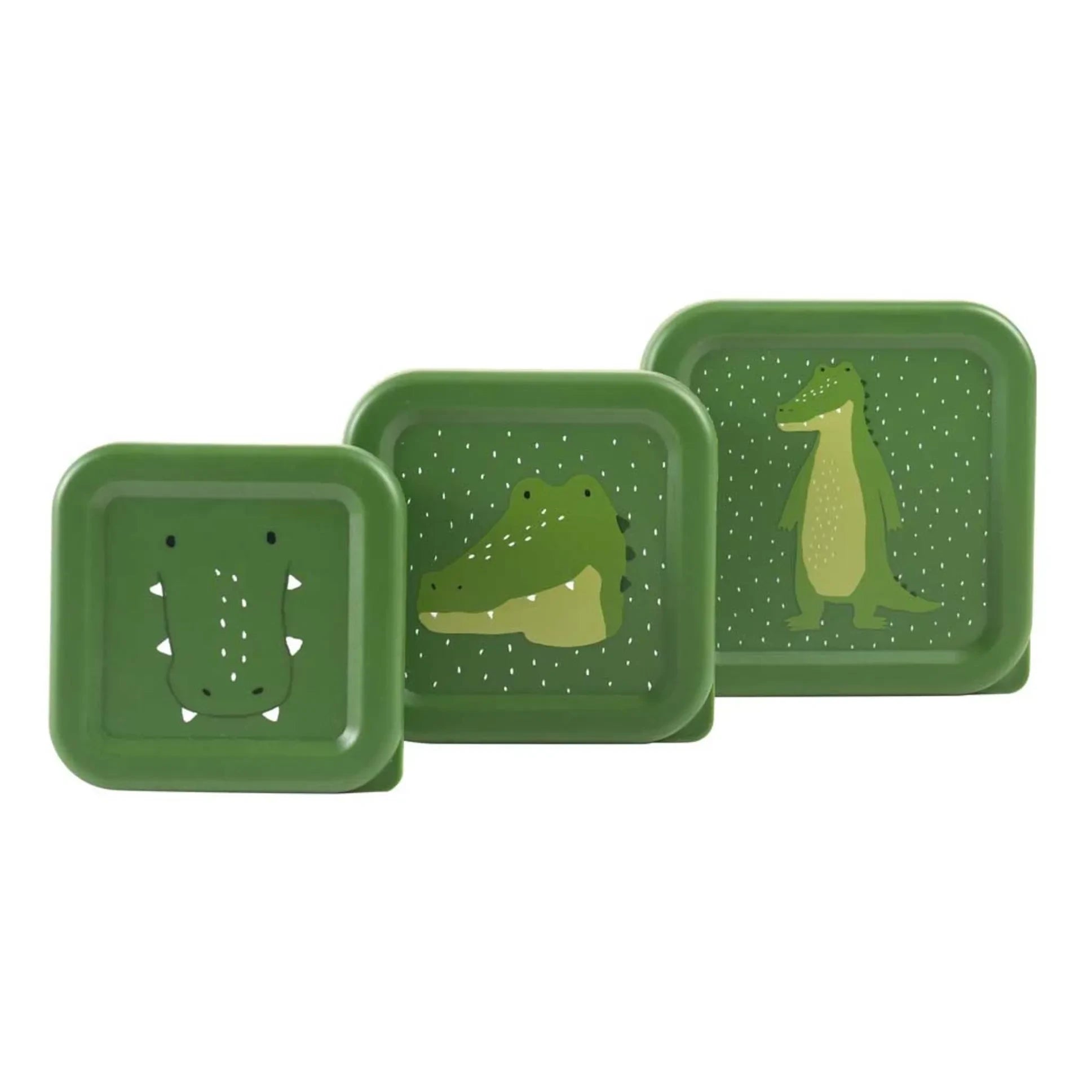 Trixie - Fiambrera de 3 piezas Mr. Alligator | Verde