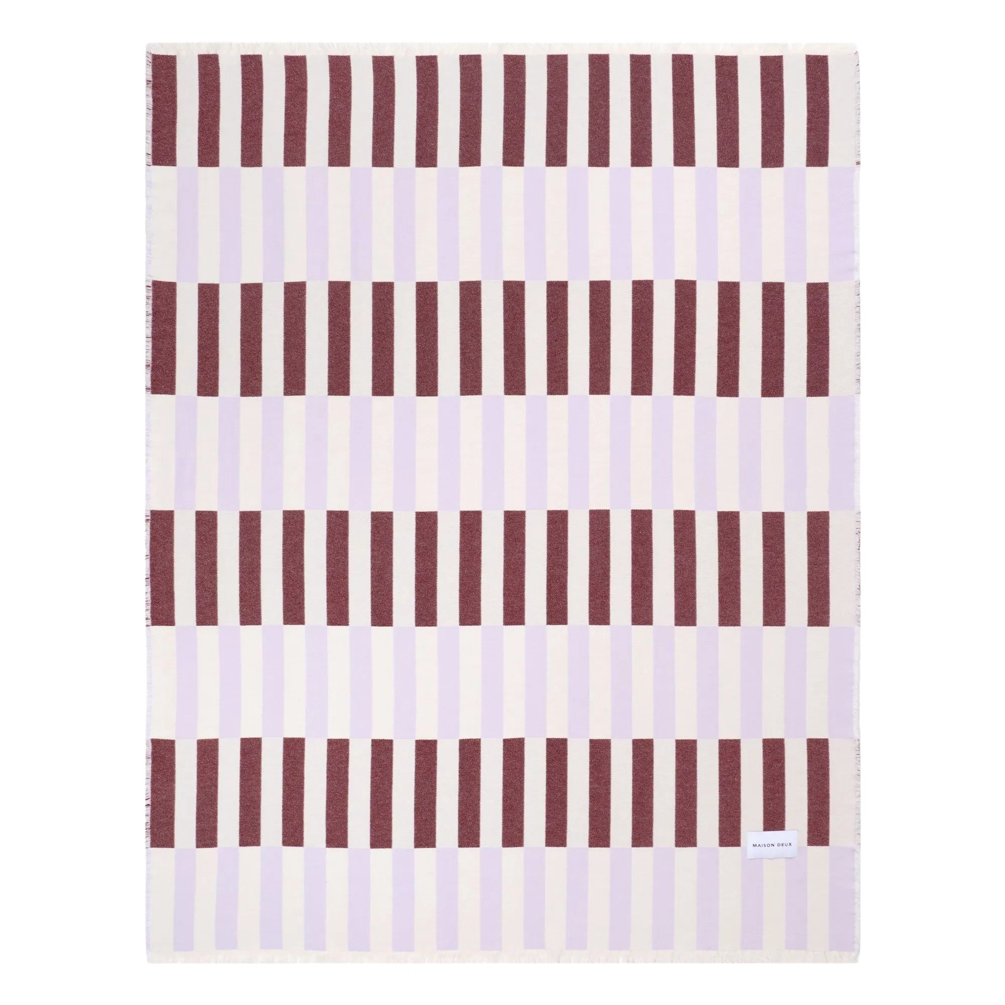 Maison Deux - Tiles cotton throw | Lilac
