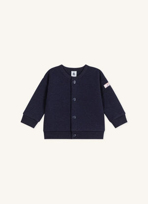 Petit Bateau - Organic Cotton Cardigan | midnight blue