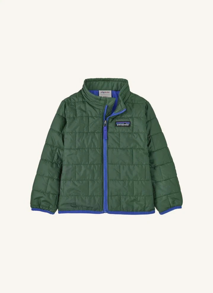 Patagonia - جاكيت Nano Puff مبطن من ألياف معاد تدويرها | أخضر
