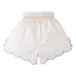 Gingersnaps - Shorts bordados Jisoo | Blanco
