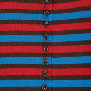 Bobo Choses - Organic cotton striped cardigan | Red
