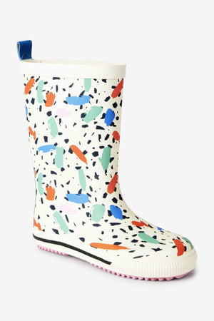 Dinossi - Confetti Printed Girls Rain Boots - 30.5
