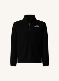 The North Face - Glacier fleece με φερμουάρ 1/4 | Μαύρο