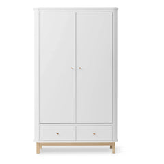 Oliver Furniture - Armario de 2 Puertas de Roble | Blanco