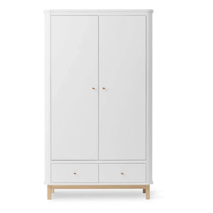Oliver Furniture - Armario de 2 Puertas de Roble | Blanco