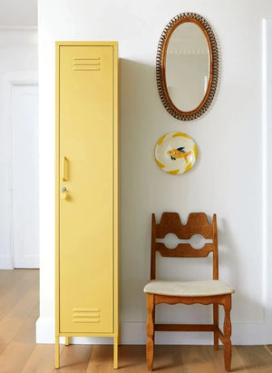 Mustard Made - İnce Metal Dolap | Soluk sarı