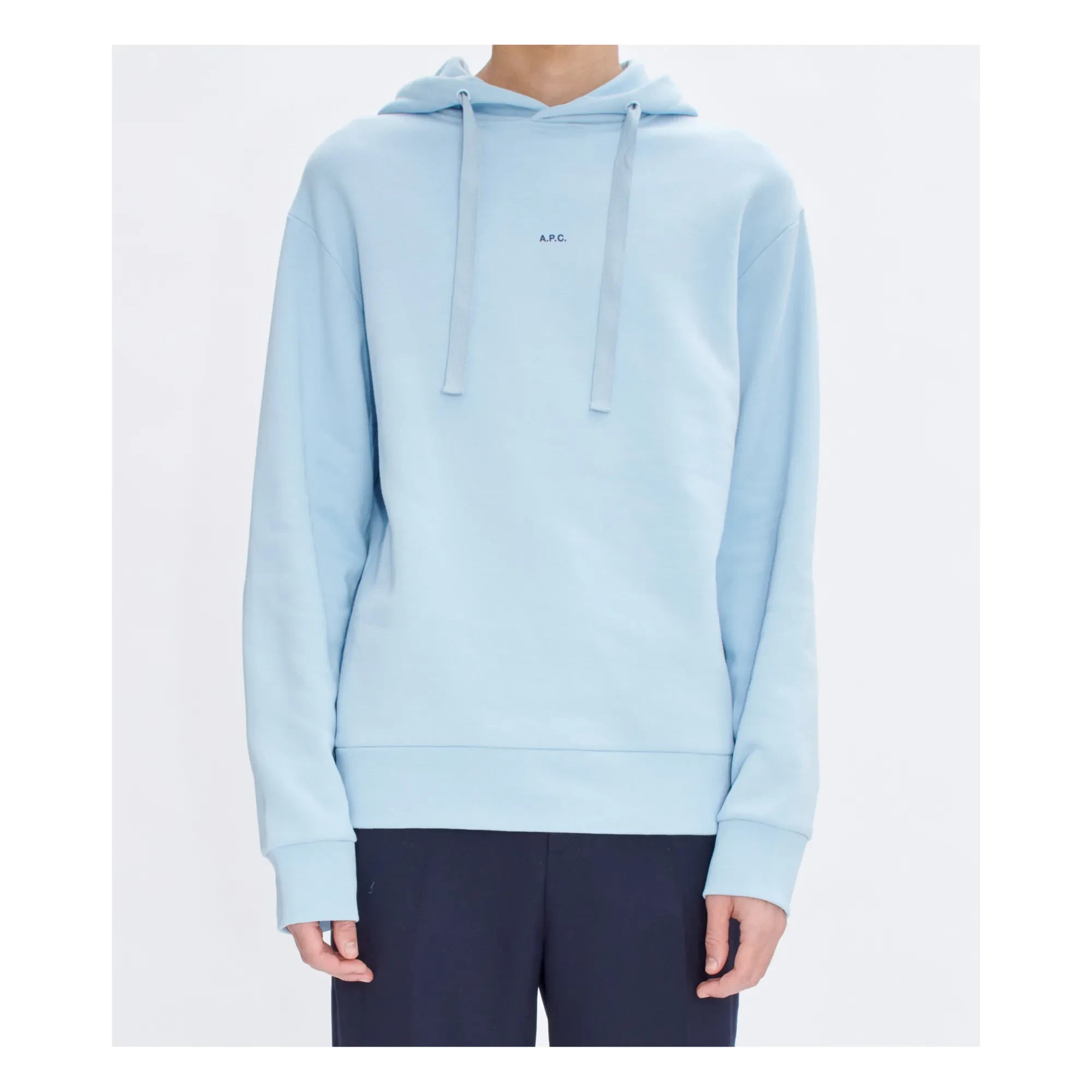 A.P.C. - Larry Hoodie Organik pamuk | Açık mavi