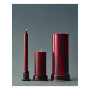 Hay - Patterned candles - Set of 4 | Red