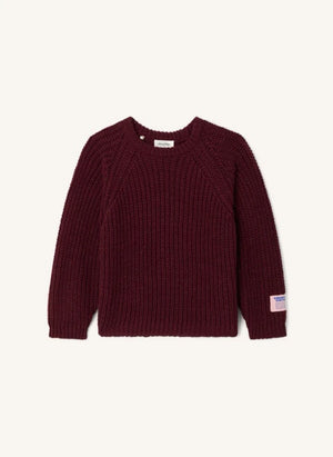 American Vintage - Cyrow Yün Örgü Kazak | Bordo