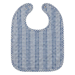 Editions Aimable - Lätzchen Bertille | Blaue Vichy-Baumwolle