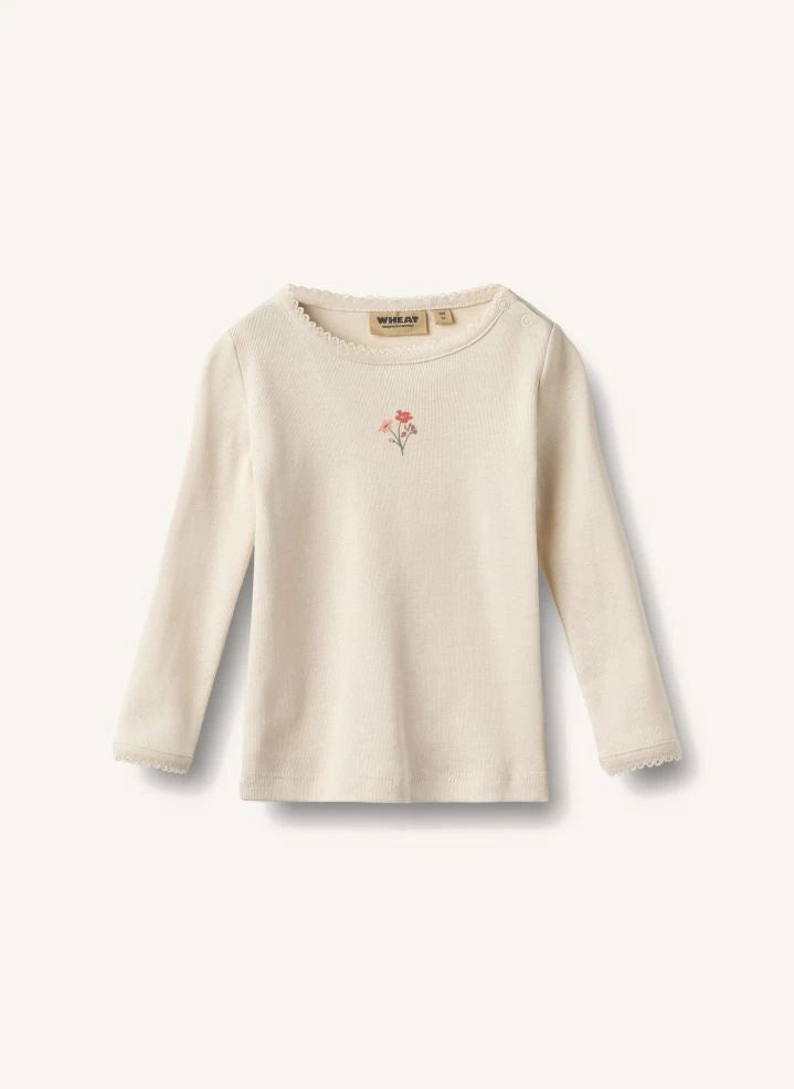 Wheat - Belis Fleur تيشيرت قطني عضوي | Ivory