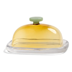 &Klevering - Mantequera de cristal Canteen | Amarillo