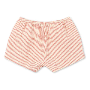 Konges Sløjd - Ellie Striped Organic Cotton Shorts | Red