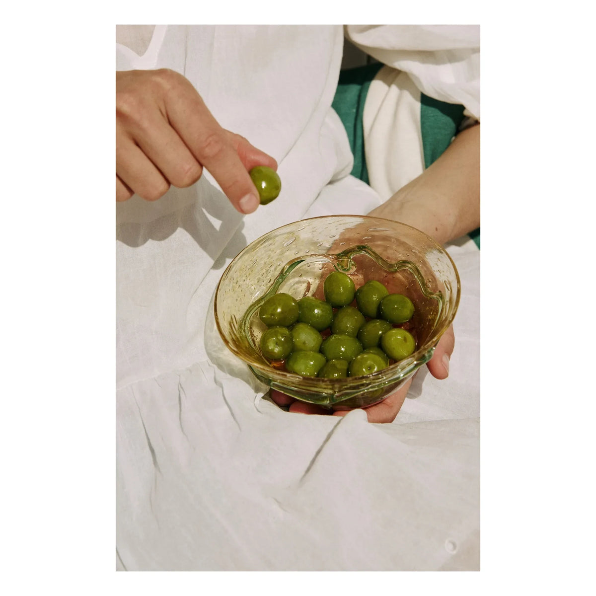 Denise - Romeo Glass Bowl | Orange