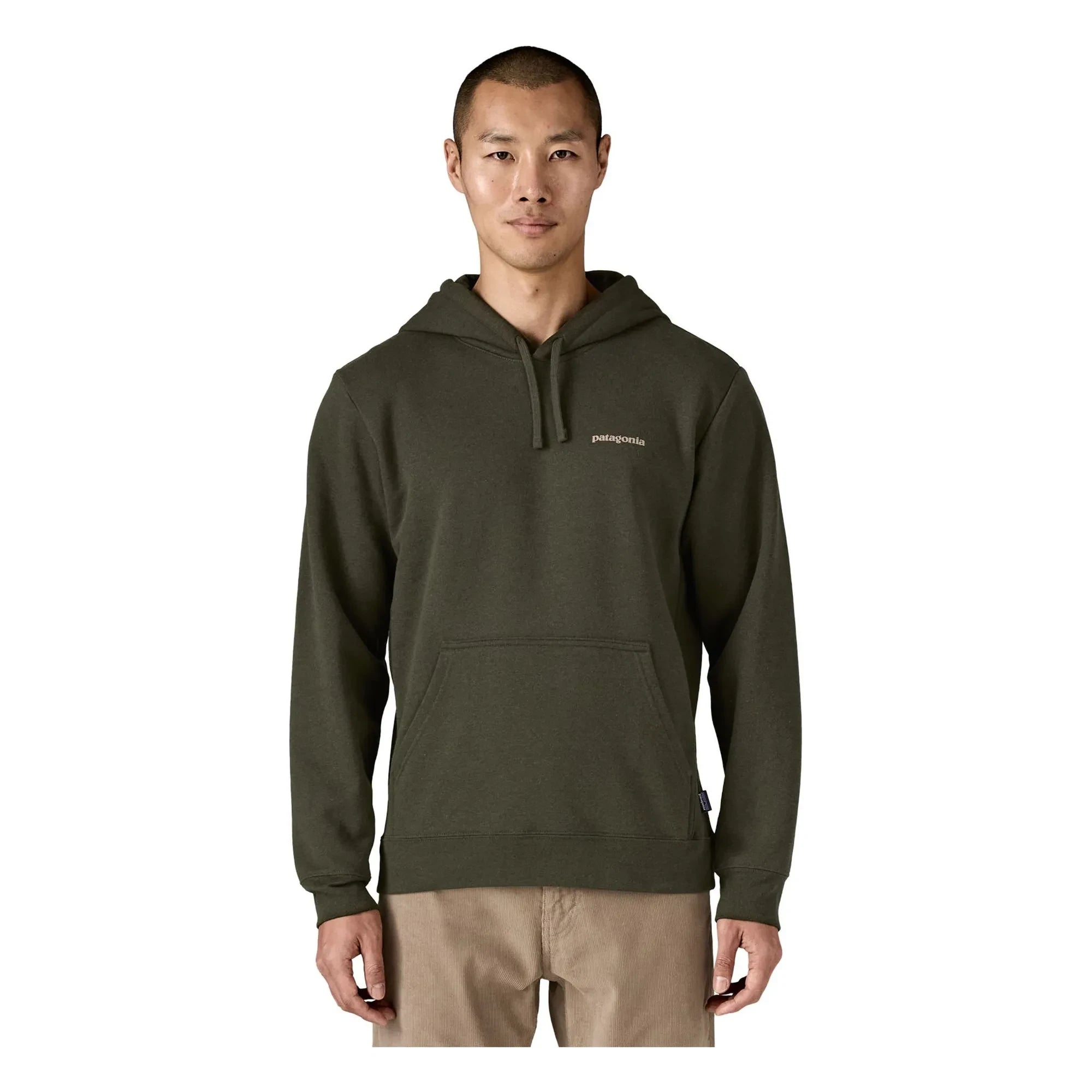 Patagonia - Kapüşonlu Sweatshirt Logo Uprisal Geri Dönüştürülmüş Lifler | Haki