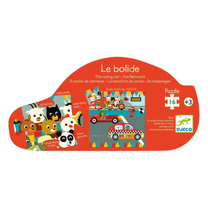 Djeco - "Yarış Arabası" Puzzle - 16 Parça