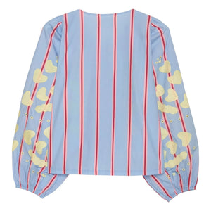 SISSEL EDELBO - Elisabeth Bluse aus Bio-Baumwolle | Blau